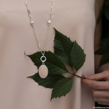 Колье Fiore Luna, ROSE QUARTZ